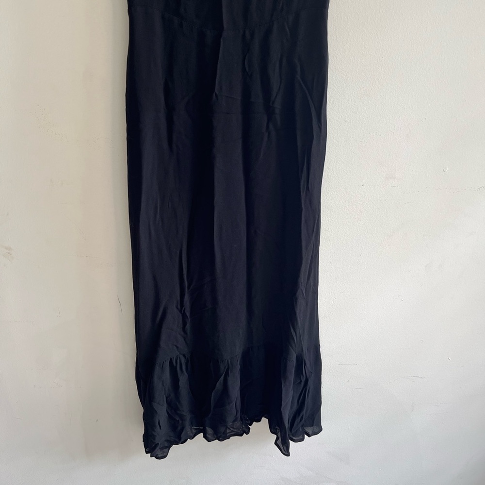 Reformation Black Midi Dress with Tie Straps - Picture 5 of 10